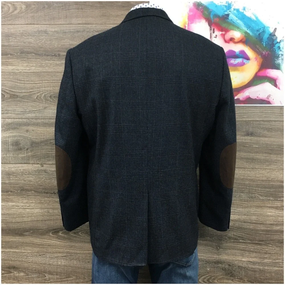 RALPH LAUREN Mens Blazer Sport‎ Coat Casual Jacket Size 46R Two Button Wool Suit